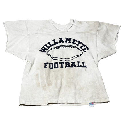 80's Willamette Football Cutoff Sweater