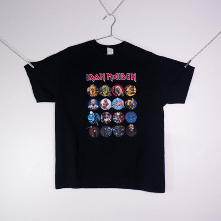 Y2K Iron Maiden Faces Band Tee